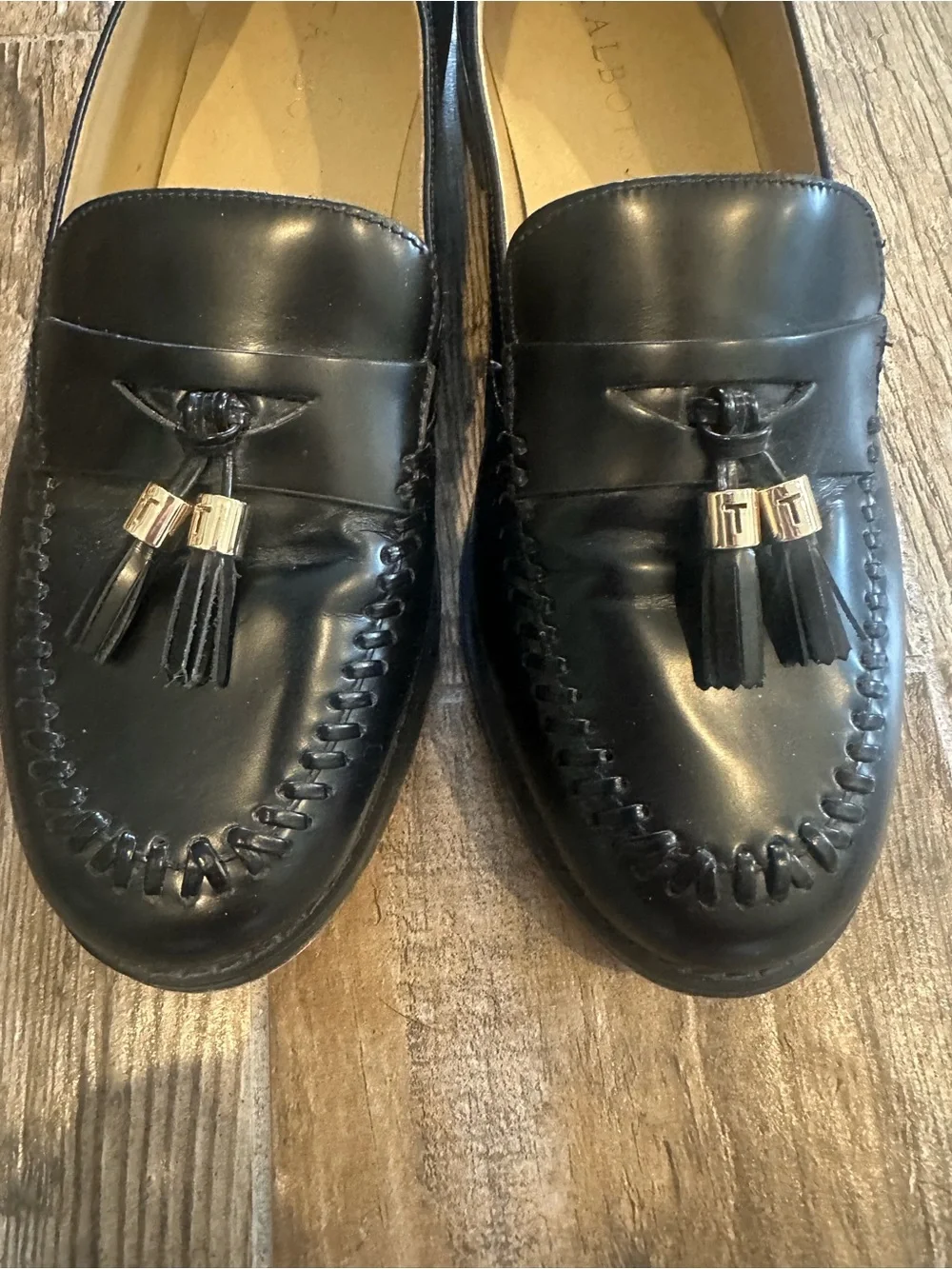 Talbots Women’s Classic Black Tassel Slip-On Loafers